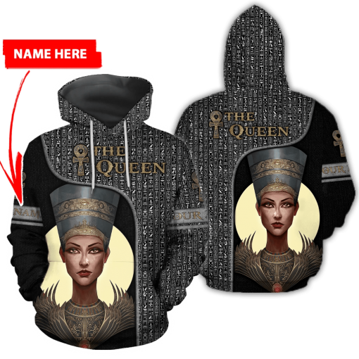 Custom Name The Queen Ancient Egypt 3D Design Print Shirts