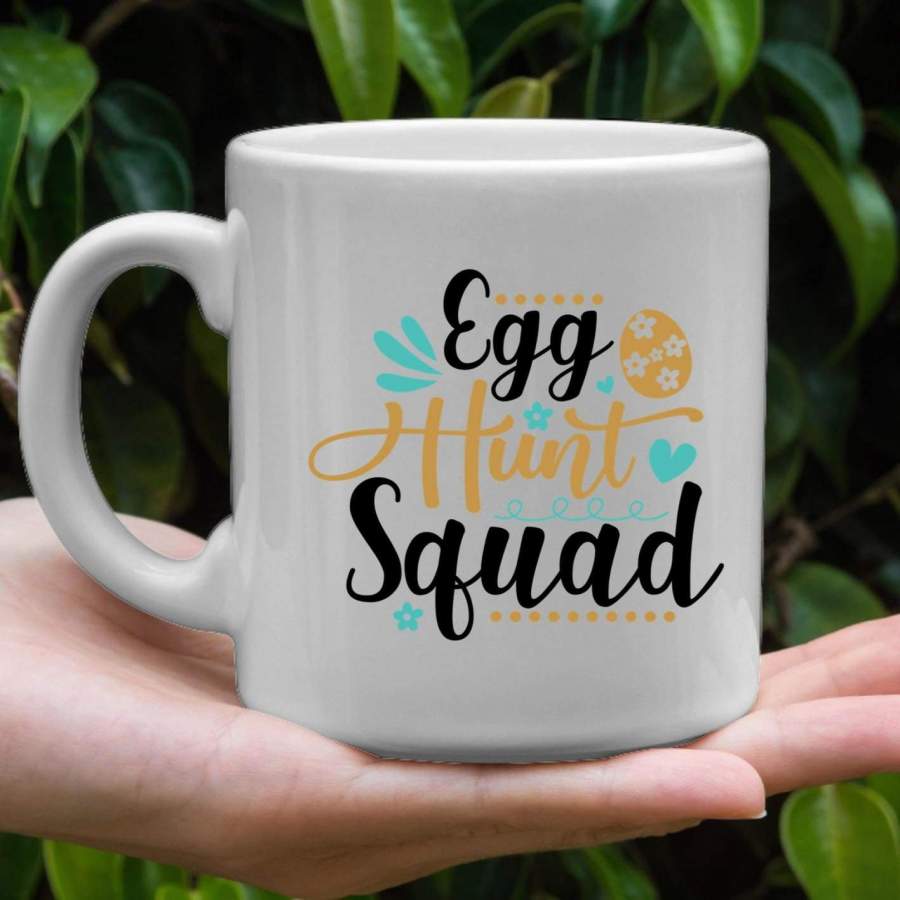 Egg hunt squad coffee mug