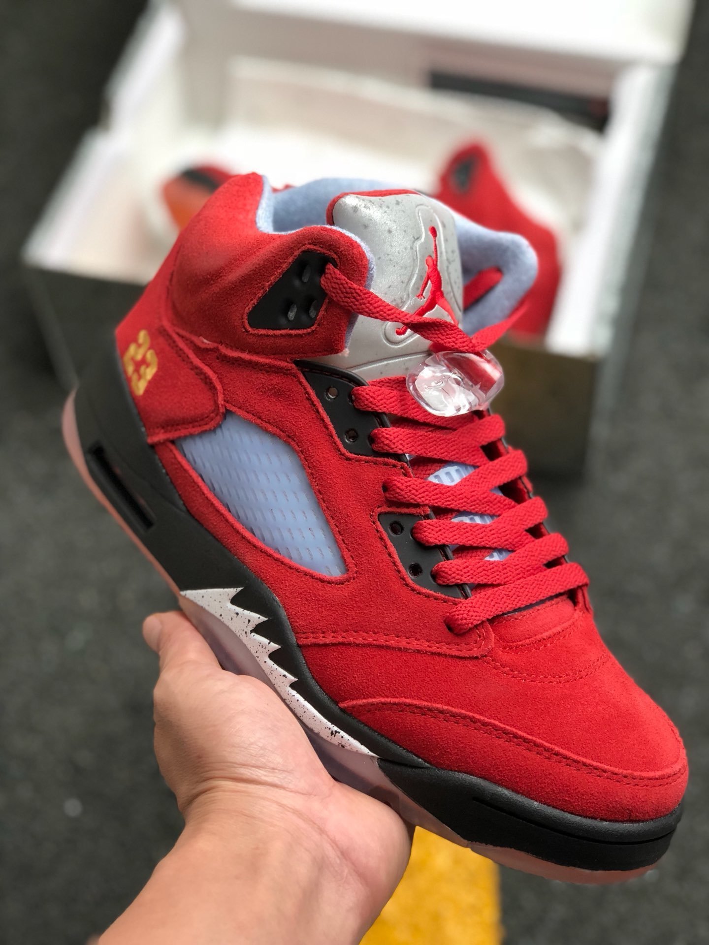 Trophy Room x JD 5 JSP University Red 5338796 9410