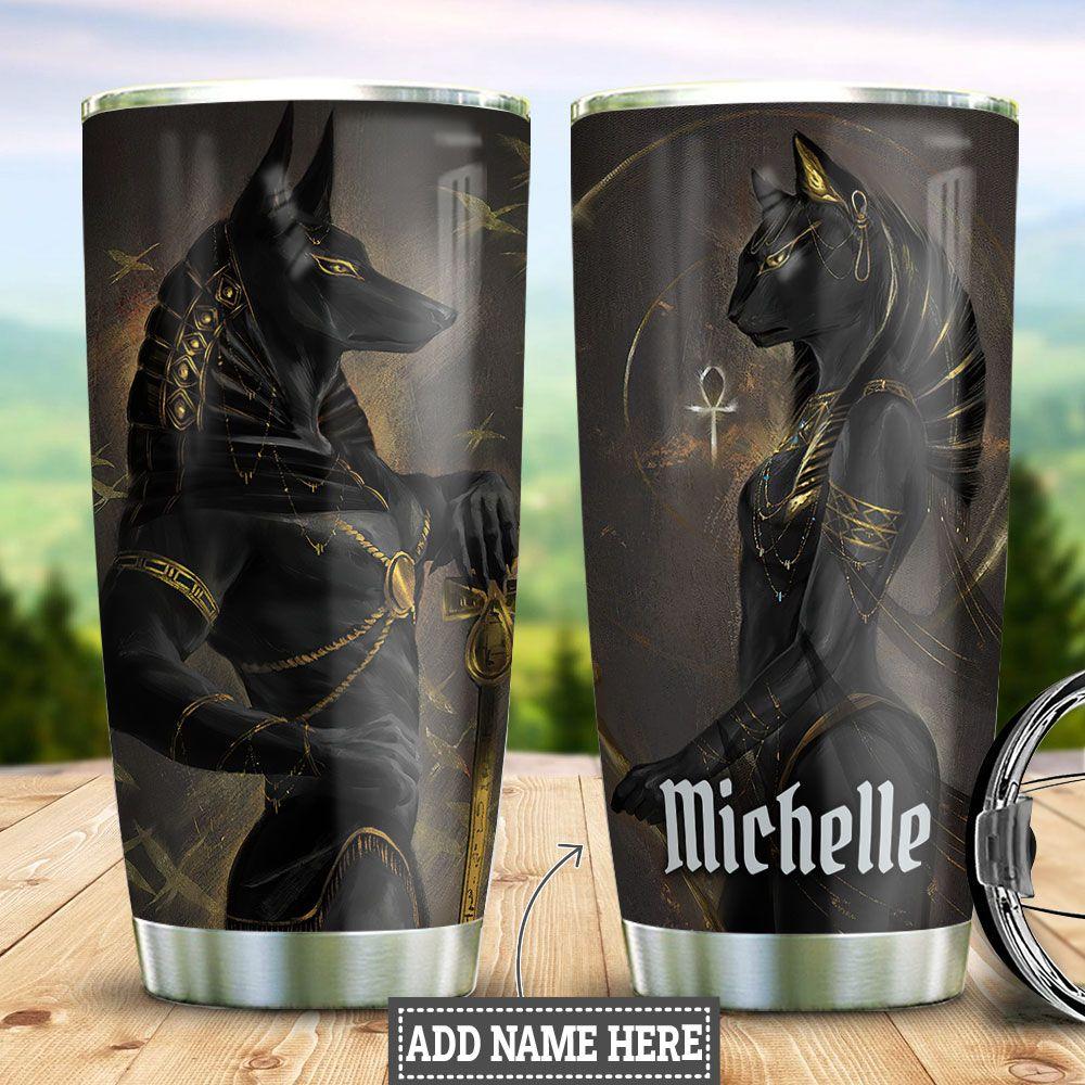Personalized Pharaoh Couple HHZ2411022 Stainless Steel Tumbler