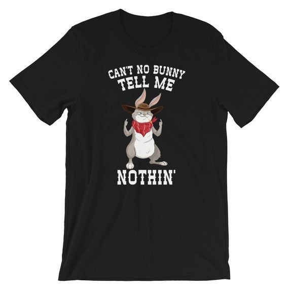 Can t No Bunny Tell Me Nothing Hip Hop Song Parody Cowboy Rabbit Shirt Cute Bunny Shirt Country Bunny Shirt Bunny Lover Gifts