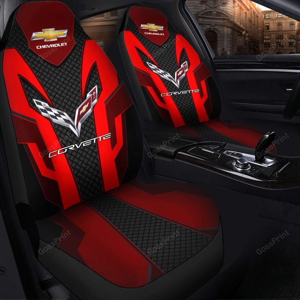 Chevrolet Corvette Car Seat Cover ( Set Of 2 ) Ver 16