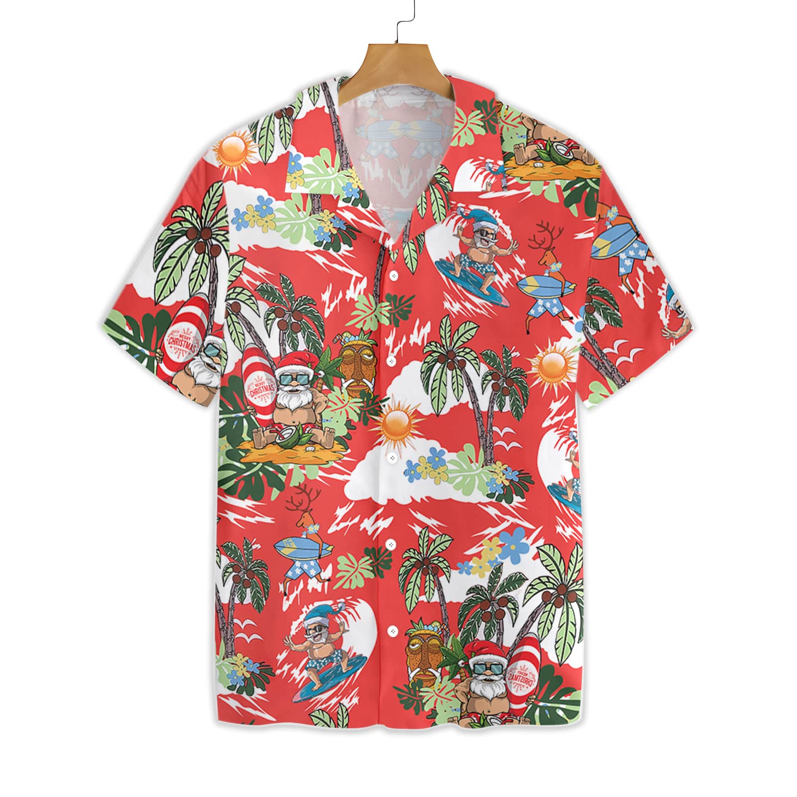 Merry Christmas Santa Claus 5 2610 Hawaii Shirt Ha80216