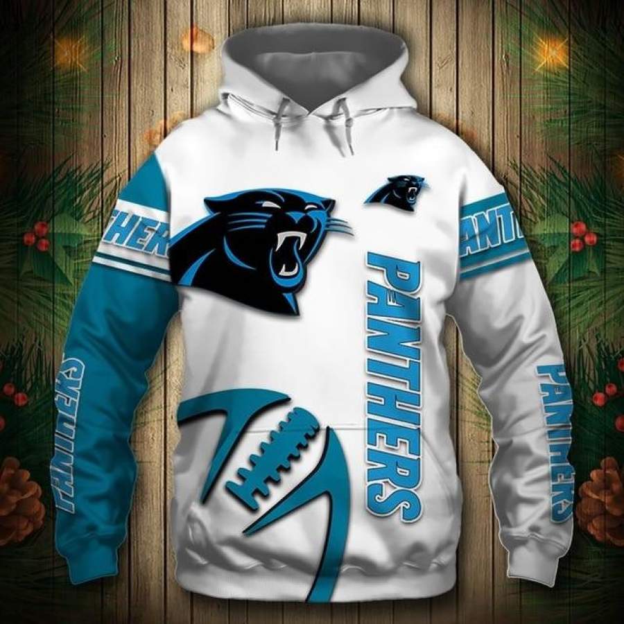 Carolina Panthers Zigzag Casual 3D Hoodie