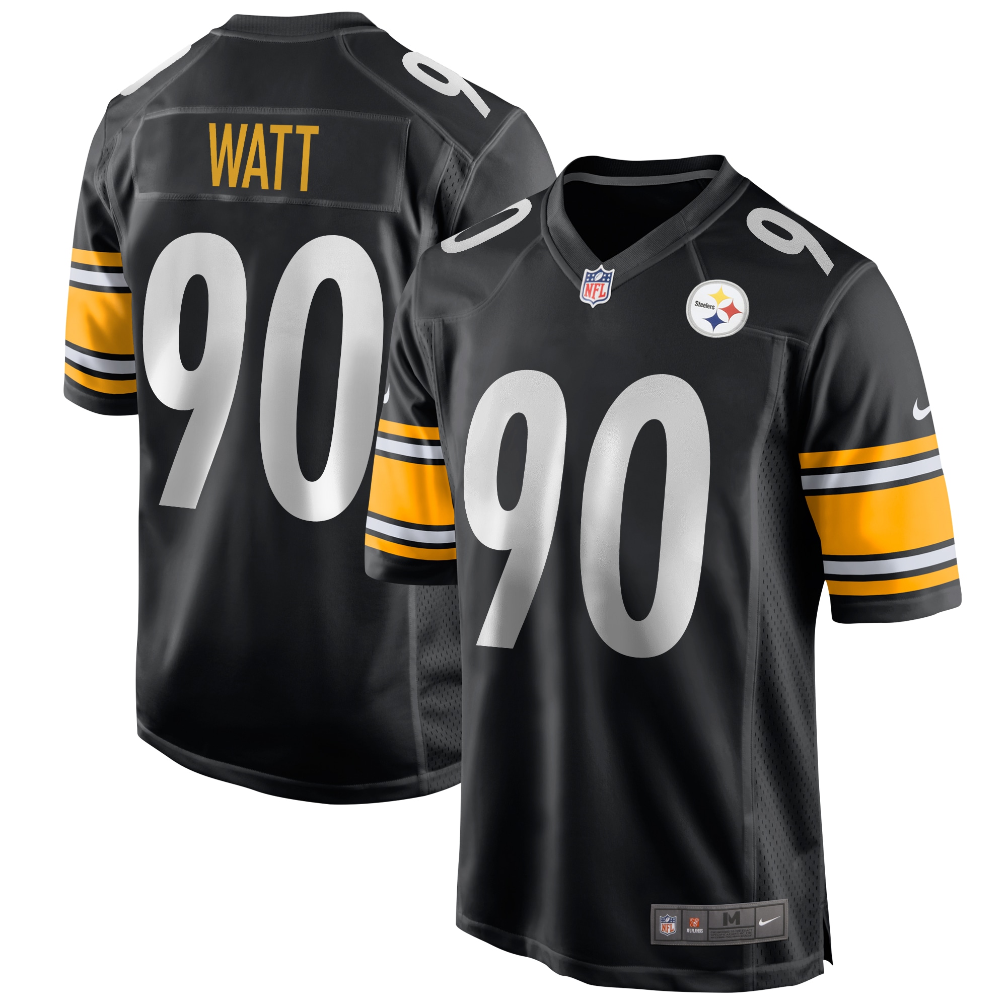 Men’s Pittsburgh Steelers T.J. Watt Black Game Jersey