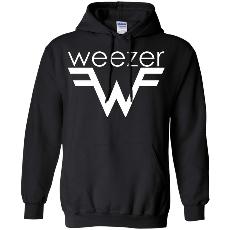 Weezer Logo Gildan Pullover Hoodie T-Shirt