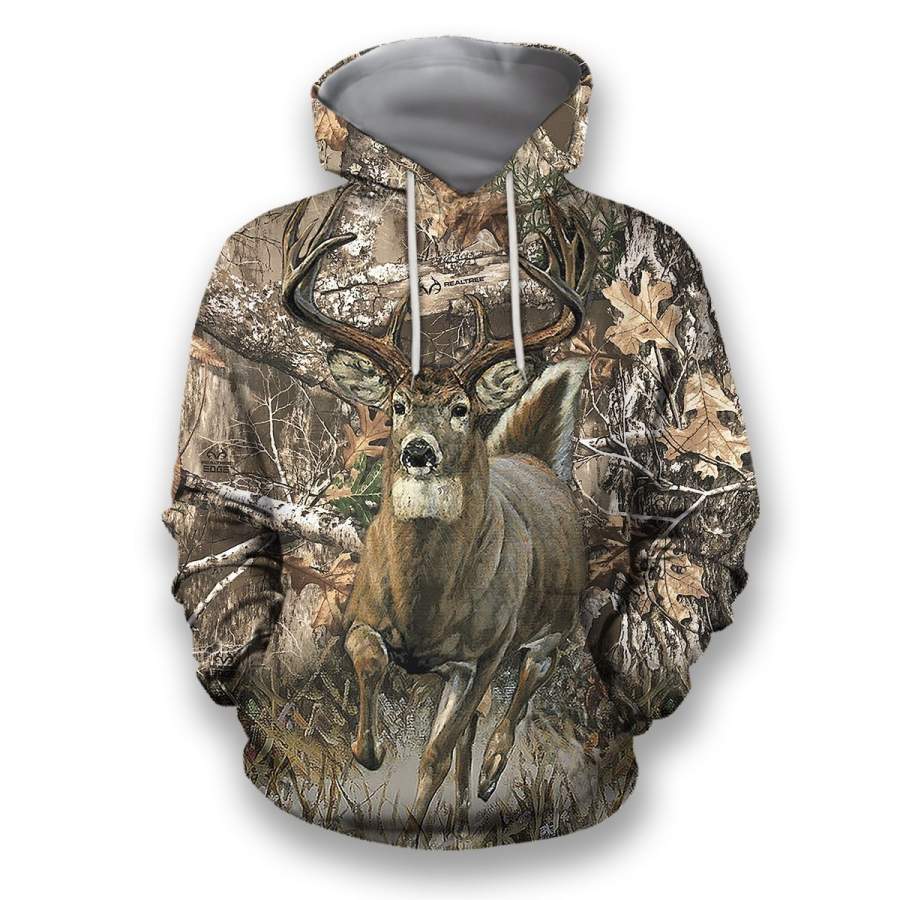 All Over Printed Whitetail Deer Camo Shirts