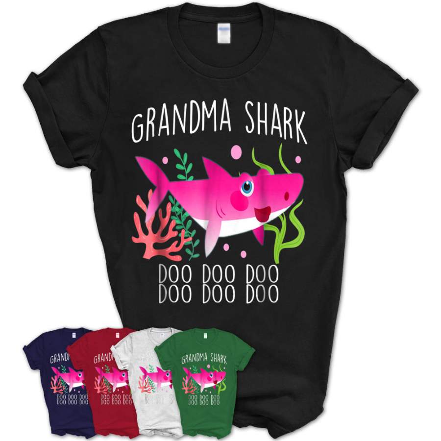 Cute Grandma Shark Doo Doo Doo T-Shirt Christmas Gift Ideas – Teezou Store