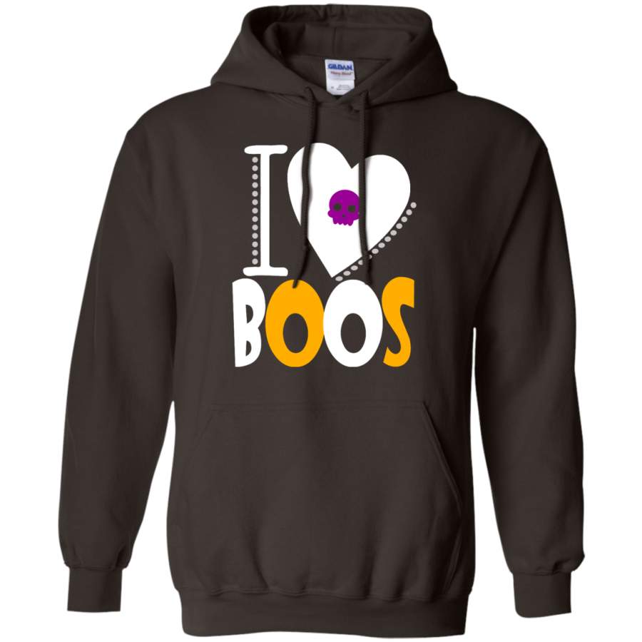 I love boos – but first wine, halloween Pullover Hoodie