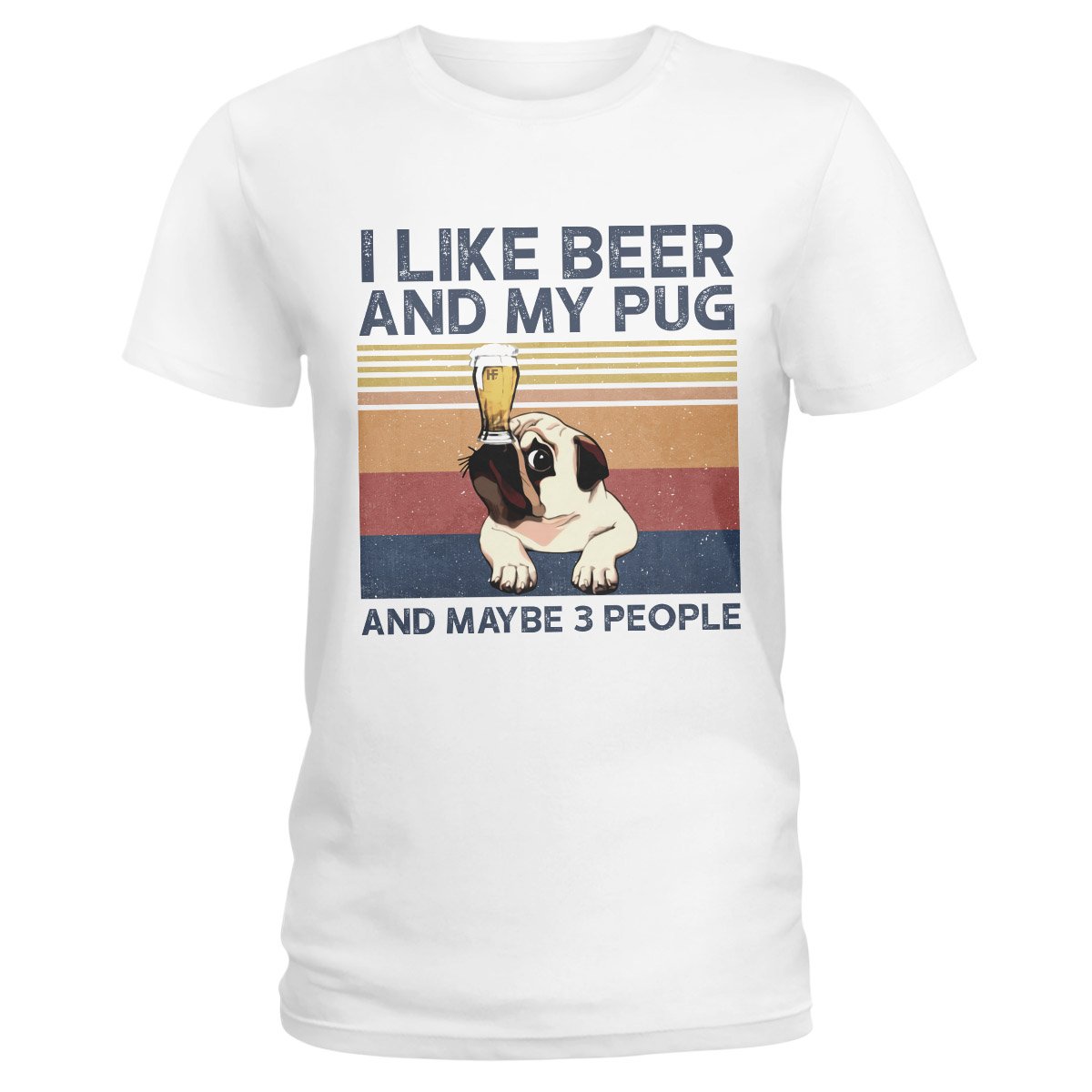 Pug Lovers Shirt 11 Ez01 1009 Ladies T-Shirt