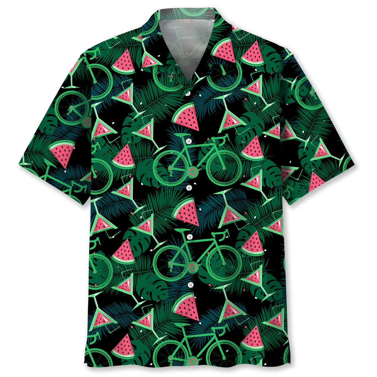 Cycling Watermelon Hawaii Shirt Ha100562