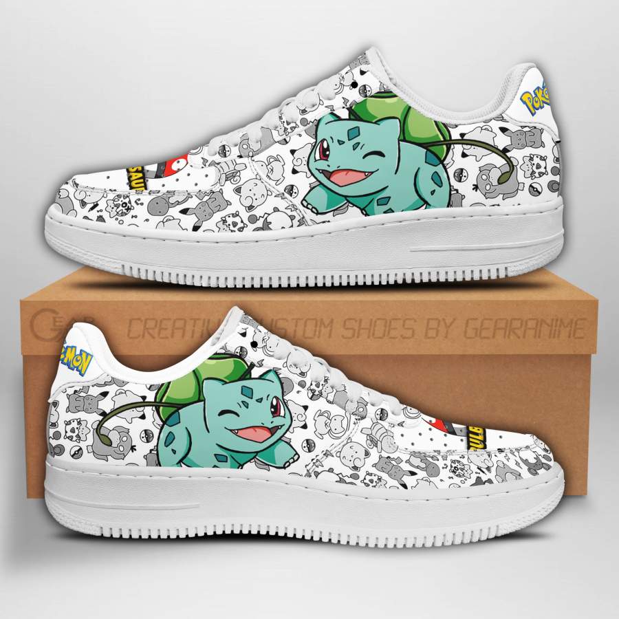 Bulbasaur Air Sneakers Pokemon Shoes Fan Gift Idea PT04