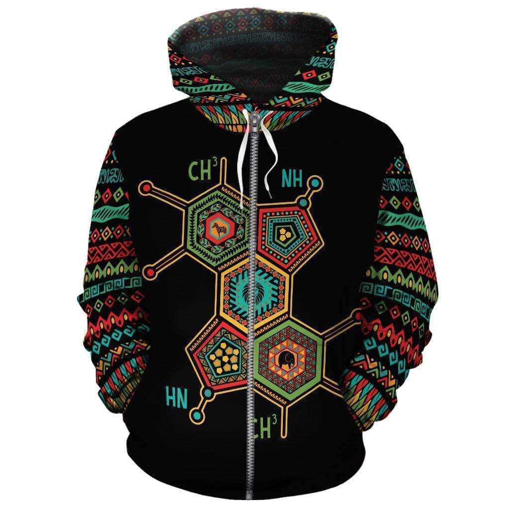 Greek Life Hoodie – Melanin Scientific Zip Hoodie