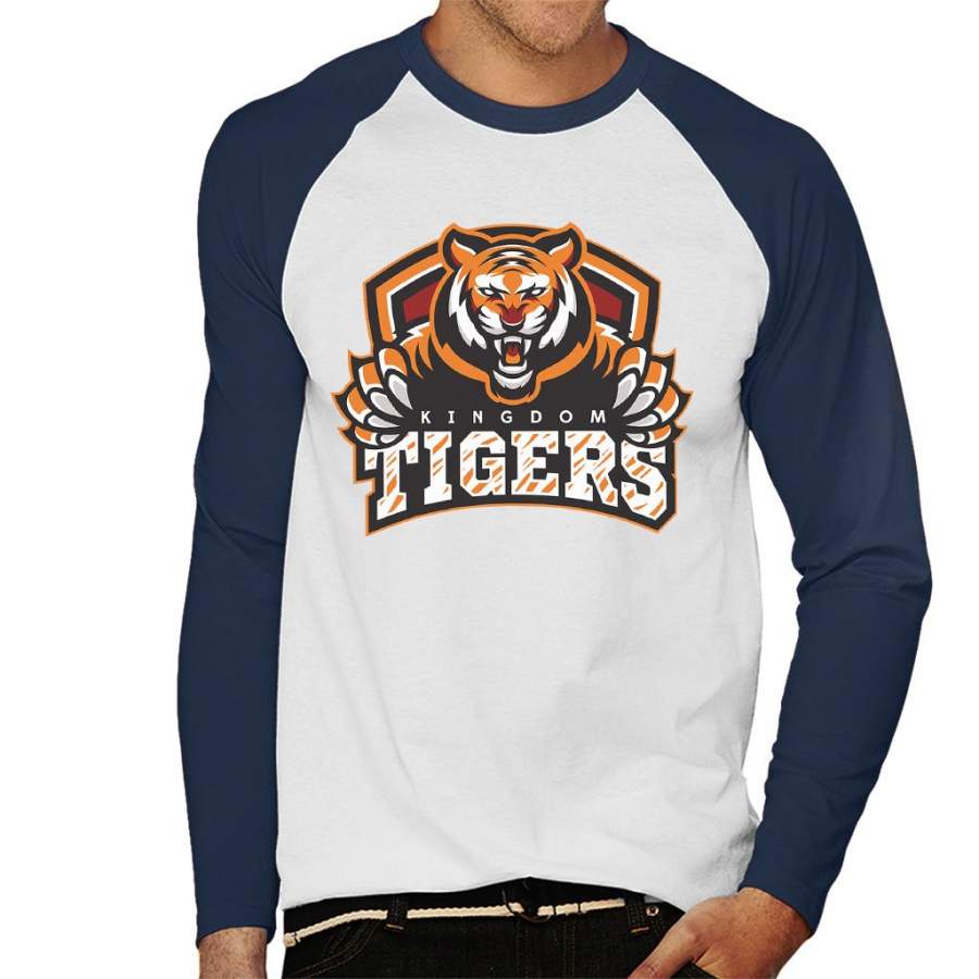 Kingdom Tigers The Walking Dead Men’s Baseball Long Sleeved T-Shirt