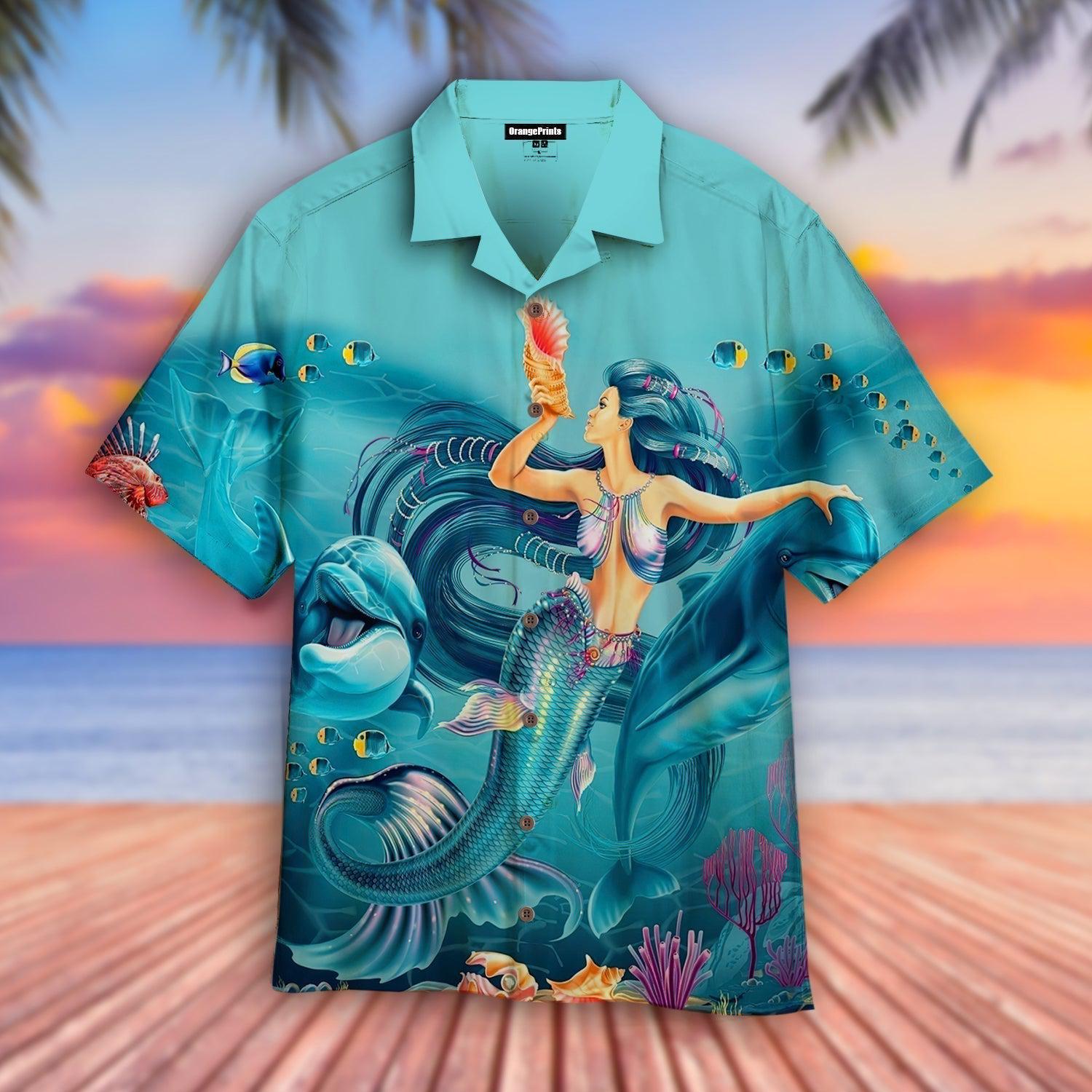 Mermaid Beautiful Hawaii Shirt For Men And Women Ha49079