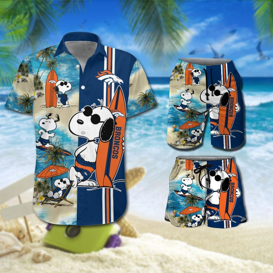 Denver Broncos Snoopy All Over Print Hawaii Shirt Beach Ha60511