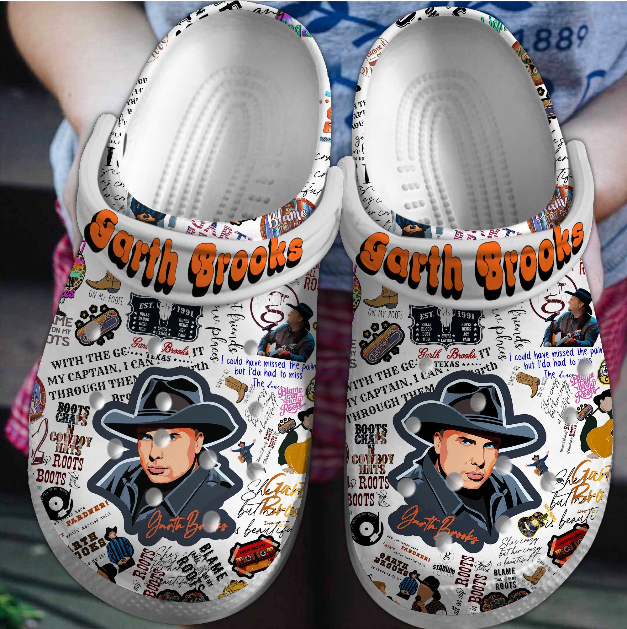 Garth Brooks Music Clogs