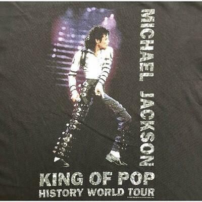 Ultra-rare Michael Jackson Vintage Tee96 Old Rock T-shirt 7944