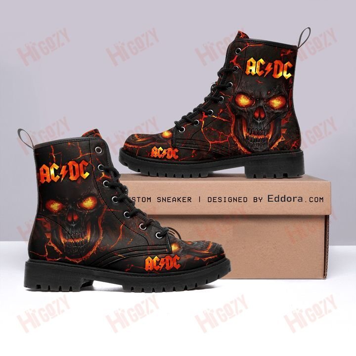 Ac/Dc Shoes, Ac/Dc Leather Boots – Limited Edition!!