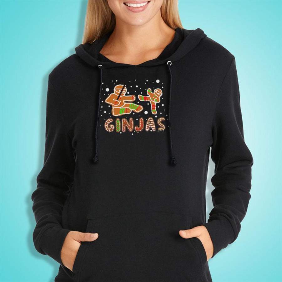 Ginjas Gingerbread Redhead Ninja Christmas Women’S Hoodie