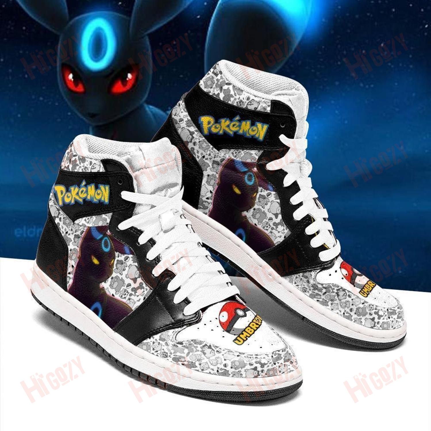 Umbreon Pokemon Anime High Top Jd1 Sneaker