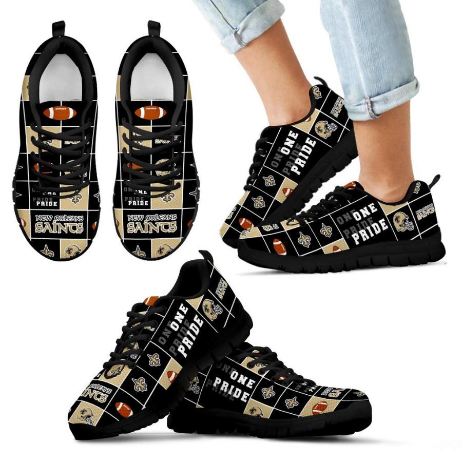 Pride Flag New Orleans Saints Sneakers