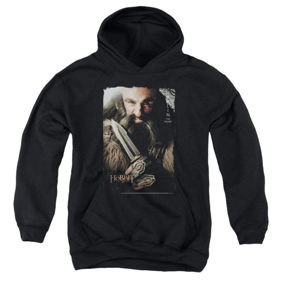 The Hobbit Dwalin Kids Youth Hoodie Black