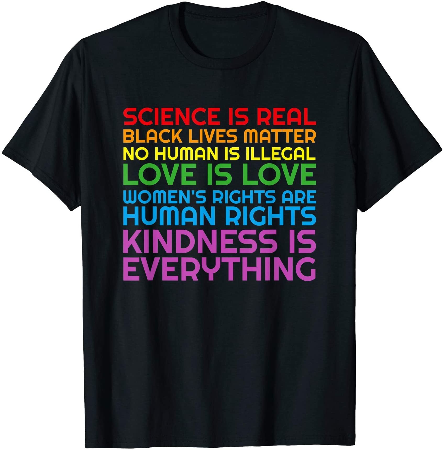 Rainbow Black Lives Matter Science Glbtq Anti Ice Tshirt