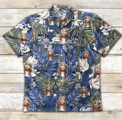 Gettyshirt Jesus Ad Vintage Cotton Mens Hawaii Ha80953