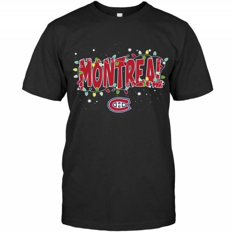 Montreal Canadiens Christmas Fairy Lights T Shirt – Gearpenguin.com