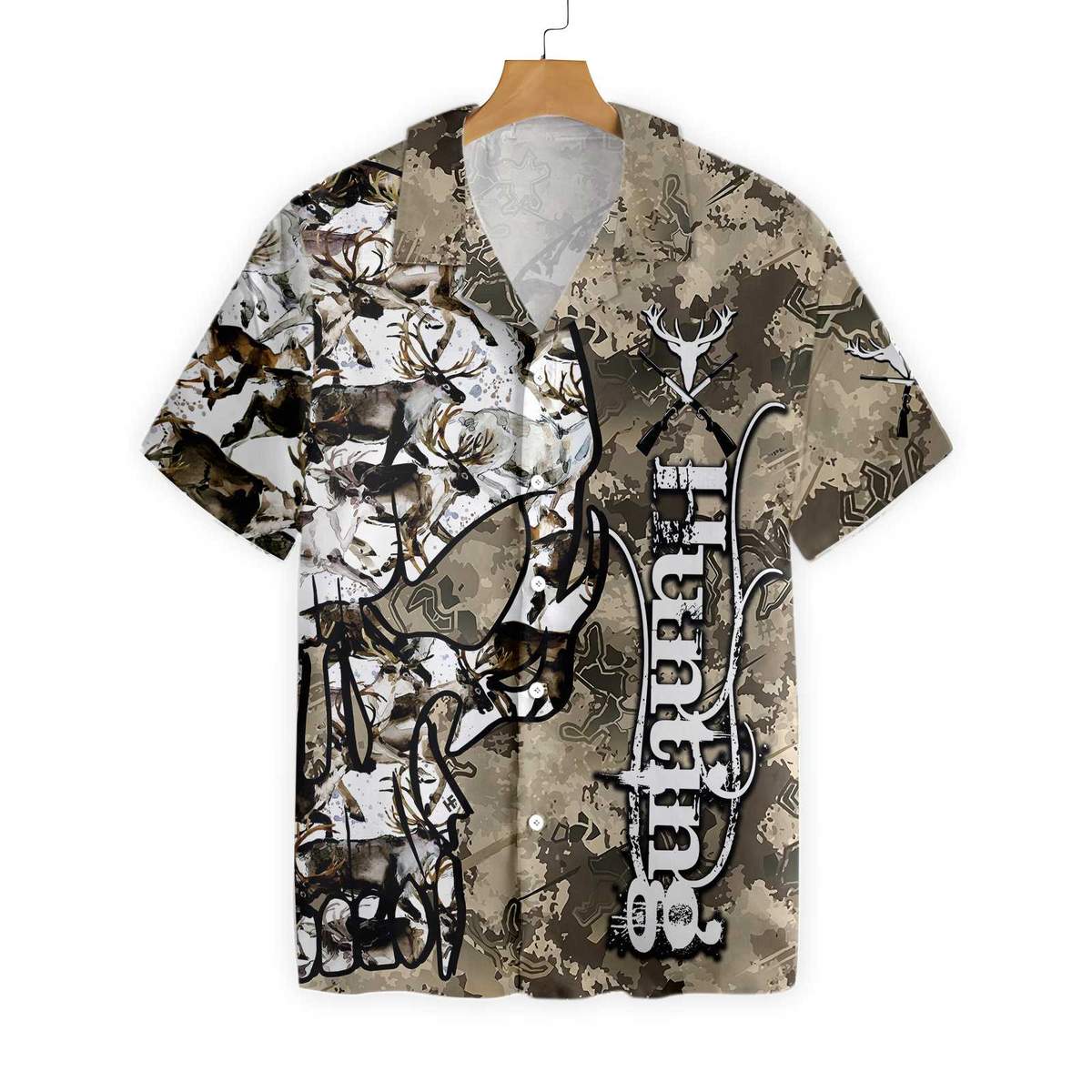 Hunting Camo And Skull Hawaii Shirt Ha43677