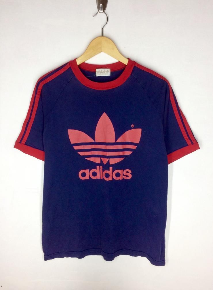 Rare Design Vintage 3 Stripes Big Logo Shirt