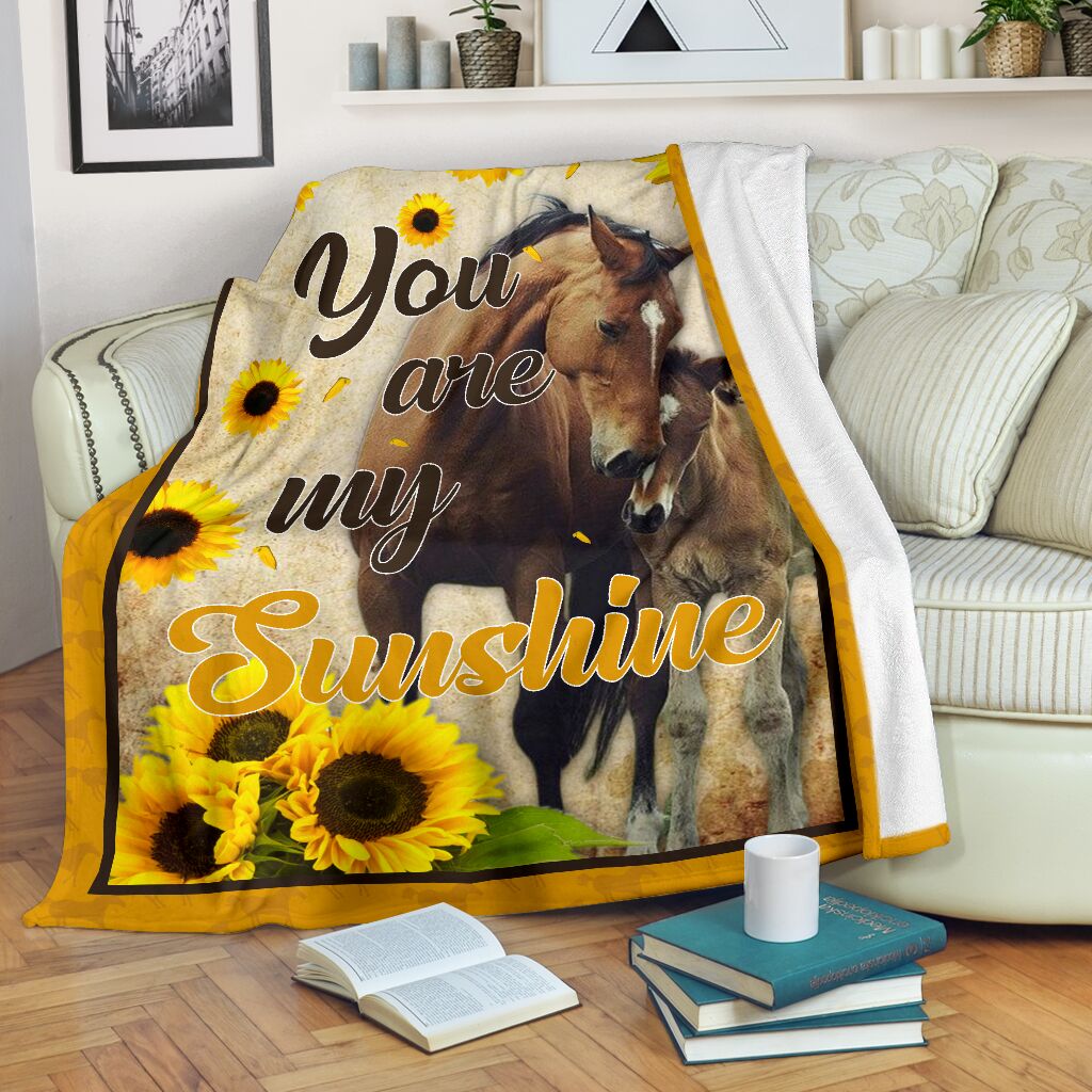 Horse You Are My Sunshine Blanket