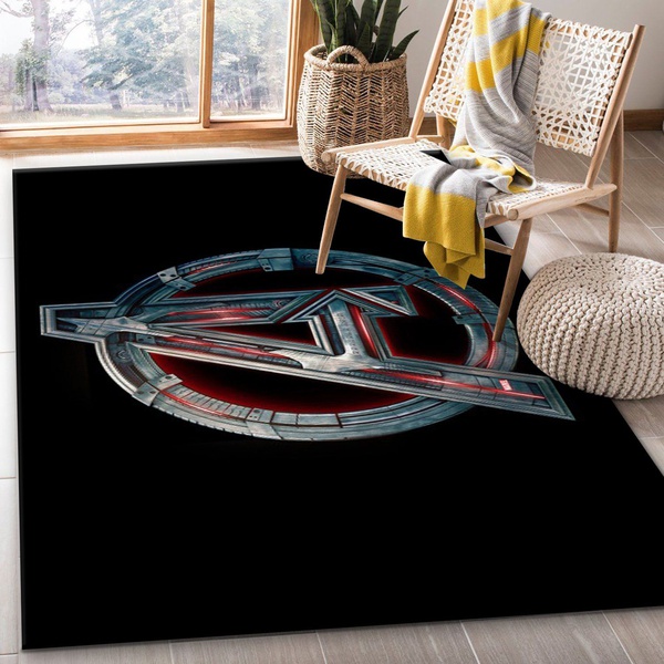 Avenger Logo Rug Bedroom Rug Home Decor Floor Decor