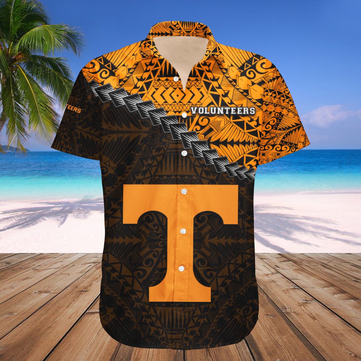 Tennessee Volunteers Hawaii Shirt Grunge Polynesian Tattoo – NCCA