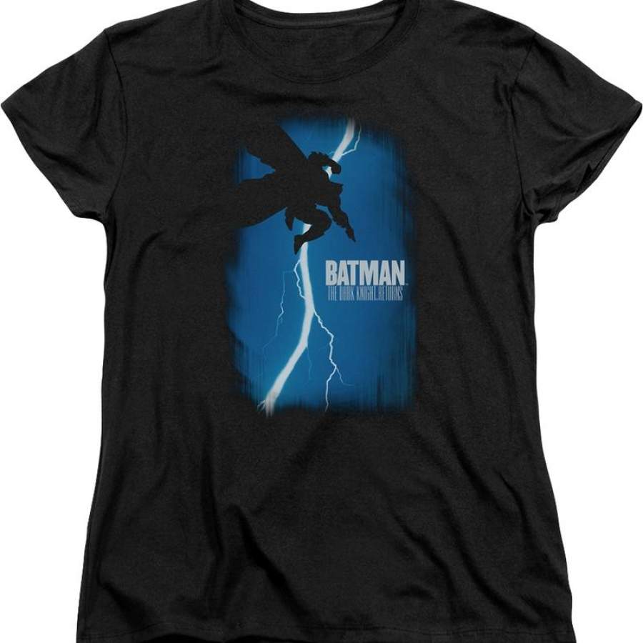 Womens The Dark Knight Returns Comic Book Cover Batman Shirt