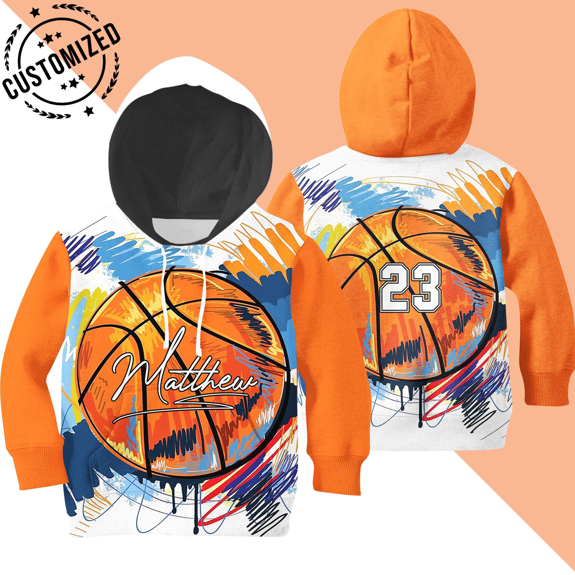 Copy Of Basketball – Player – Customized Hoodie – N231219Hu