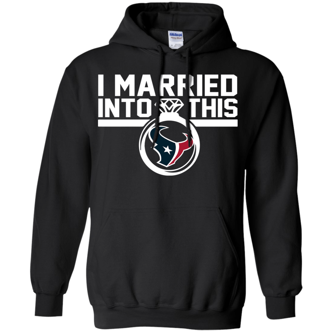 Shop Houston Texans I Married Into This Shirt G185 Gildan Pullover Hoodie 8