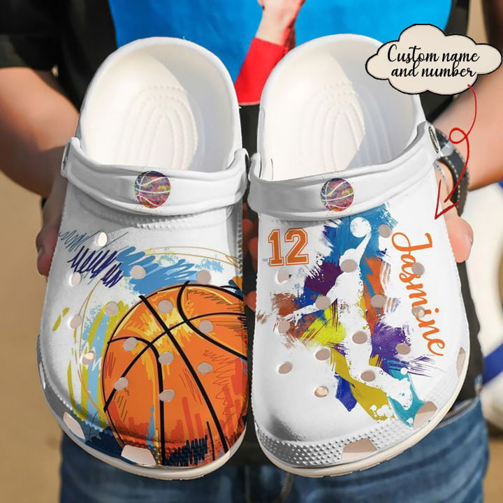 Basketball Crocss – Basketball Personalized Lover Colorful Clog Shoes