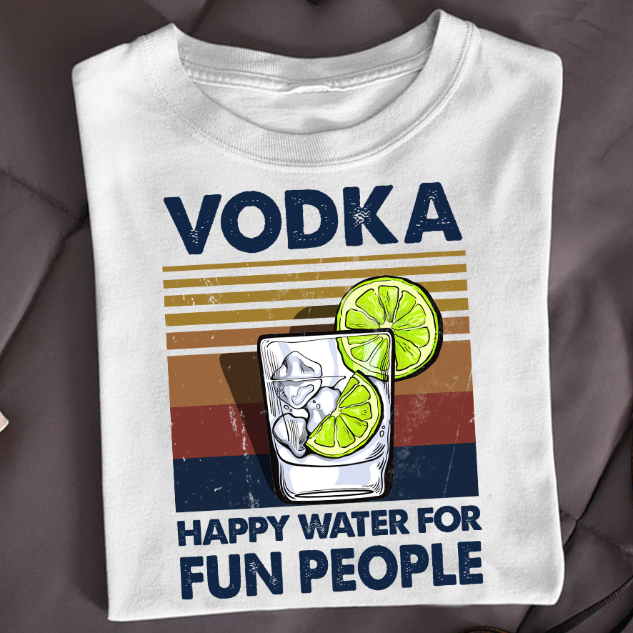 Vodka Happy Water For Fun People Standard Men T-Shirt