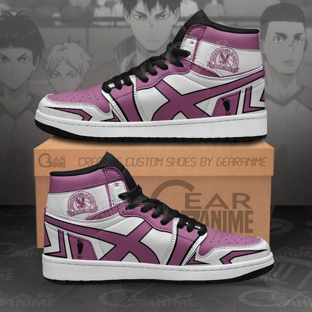Shiratorizawa Academy Haikyuu Custom Anime Mn10 Air Jordan Shoes Sport Sneakers