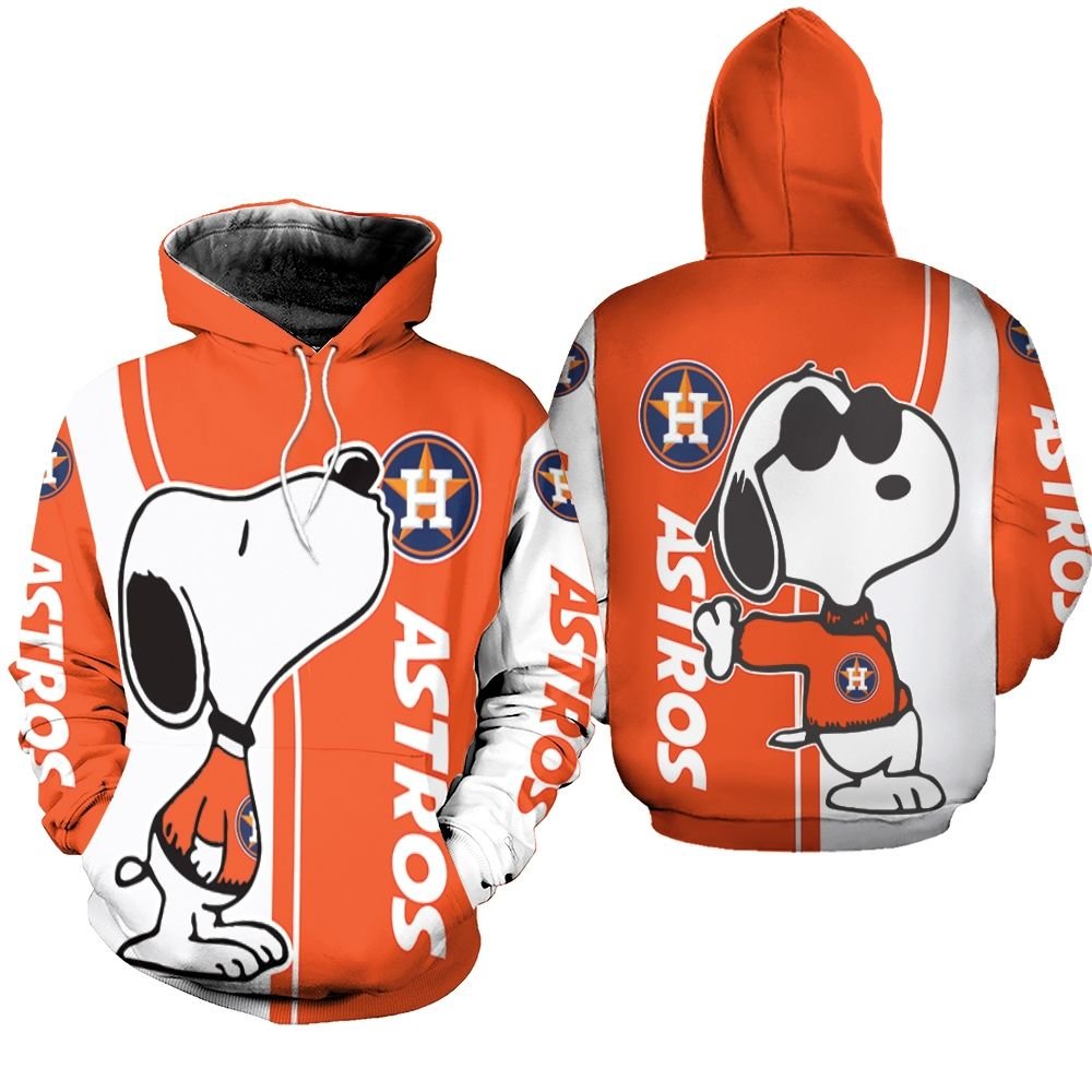 Houston Astros Snoopy Lover 3D Printed Hoodie