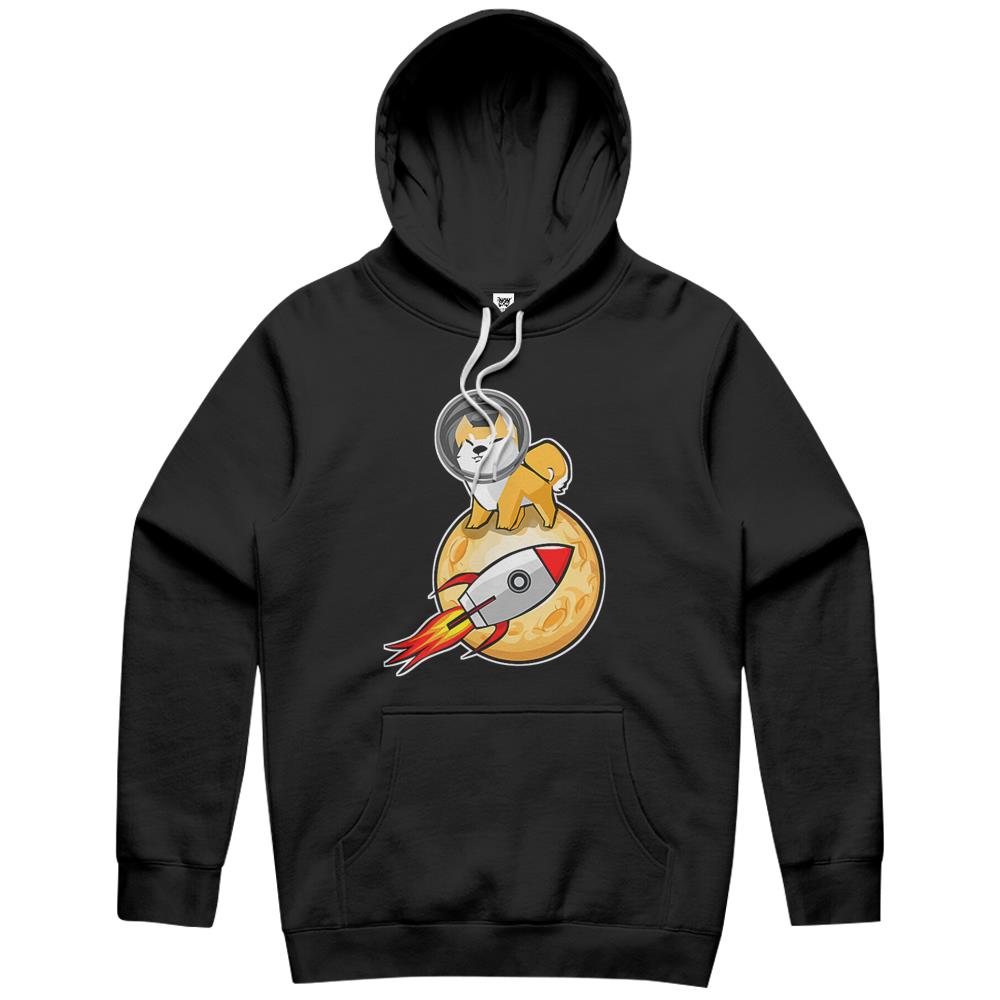 Shiba Inu To The Moon Crypto Meme Design Hoodie