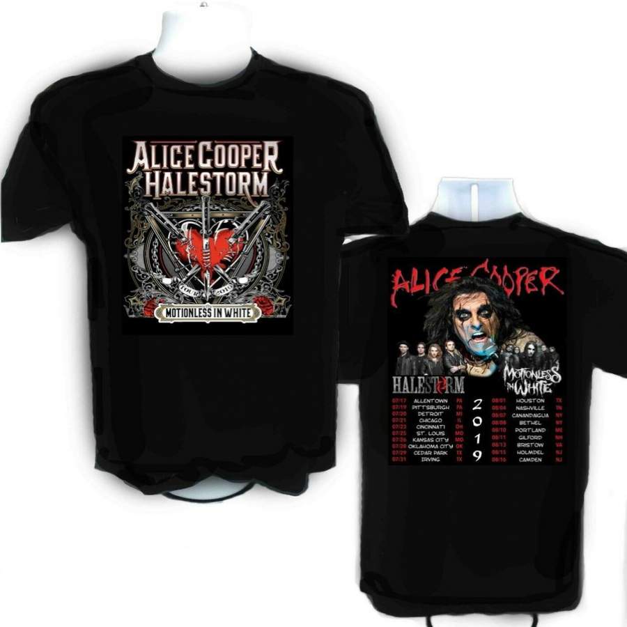 Alice Cooper Shirt Halestorm 2022 Concert Tour Tee Shirt