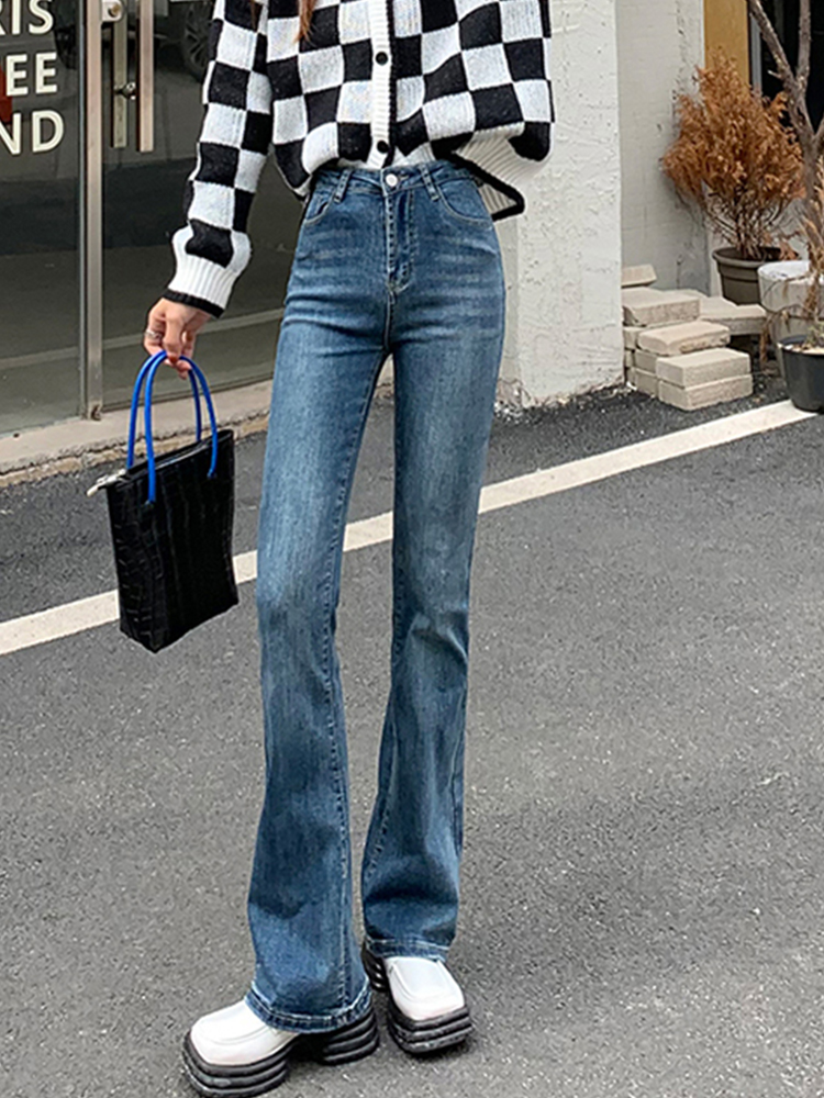 Yitimoky High Waist Loose Women Denim Vintage Quality Fashion Straight Pants Jeans 2022 Streetwear Vintage Long Wide Leg Jeans alx