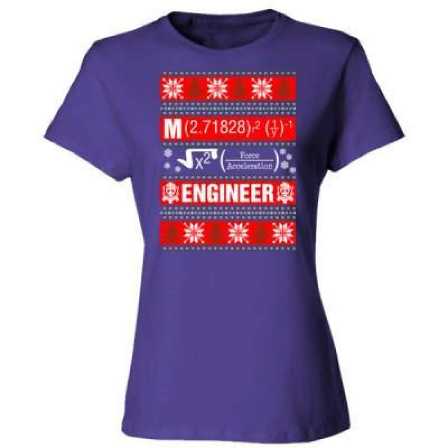 AGR Engineer Ugly Christmas Sweater – Ladies’ Cotton T-Shirt