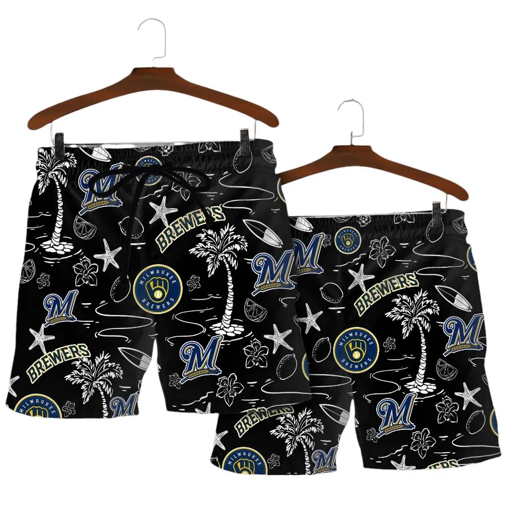 Milwaukee Brewers Hawaiian Shirt Tropical Nights