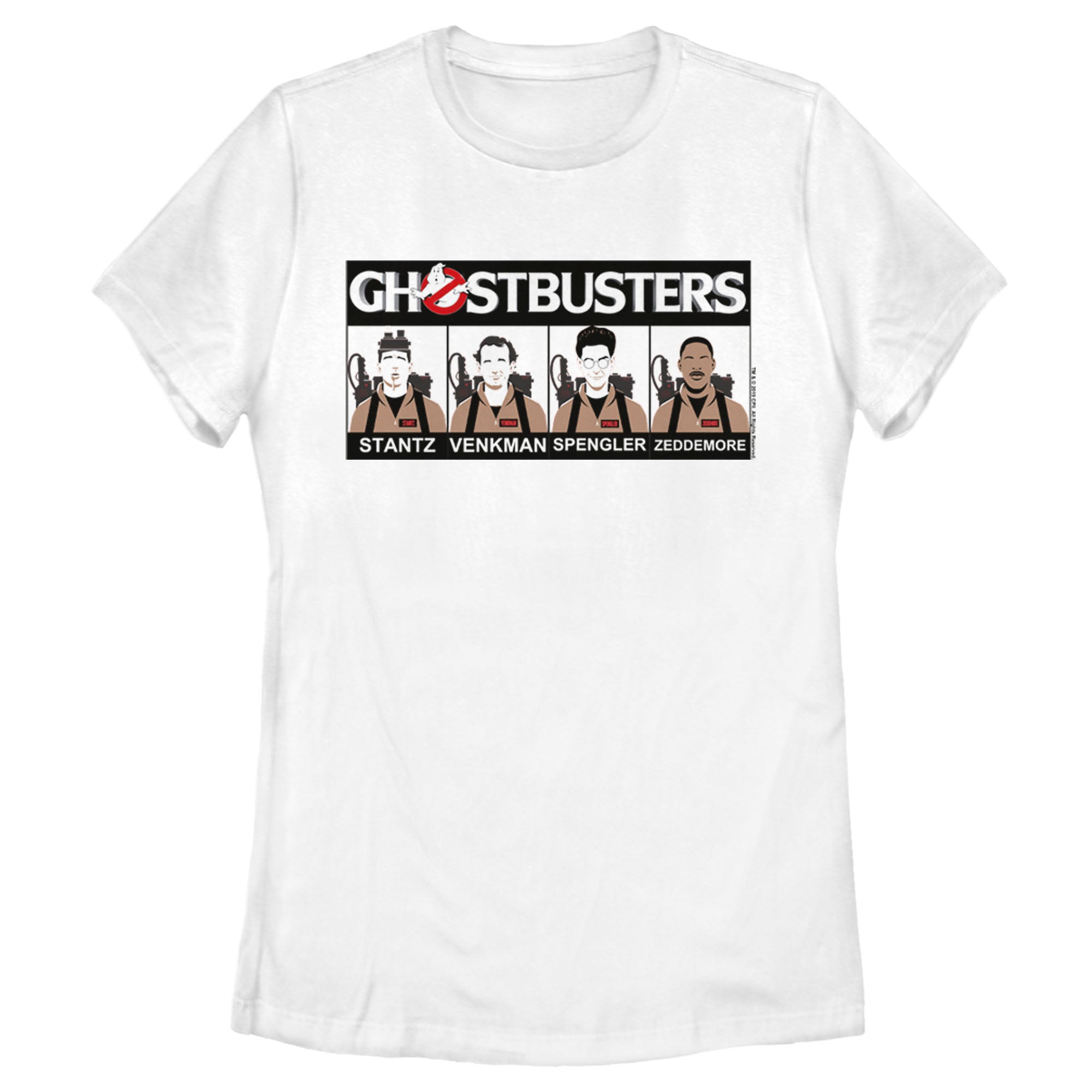 Women’S Ghostbusters The Team Line Up T-Shirt