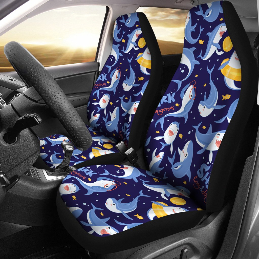 Shark Funny Pattern Universal Fit Car Seat Covers