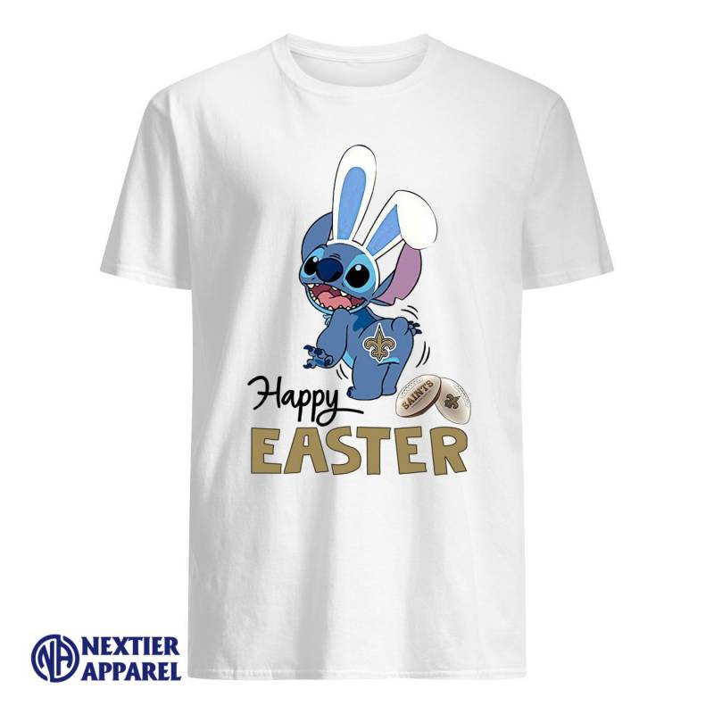 Stitch New Orleans Saints Happy Easter Shirt Classic Men’s T-Shirt